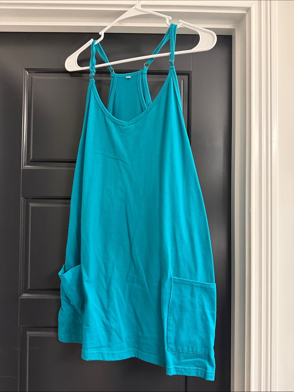 Amazon Teal Sleeveless Jumpsuit Romper